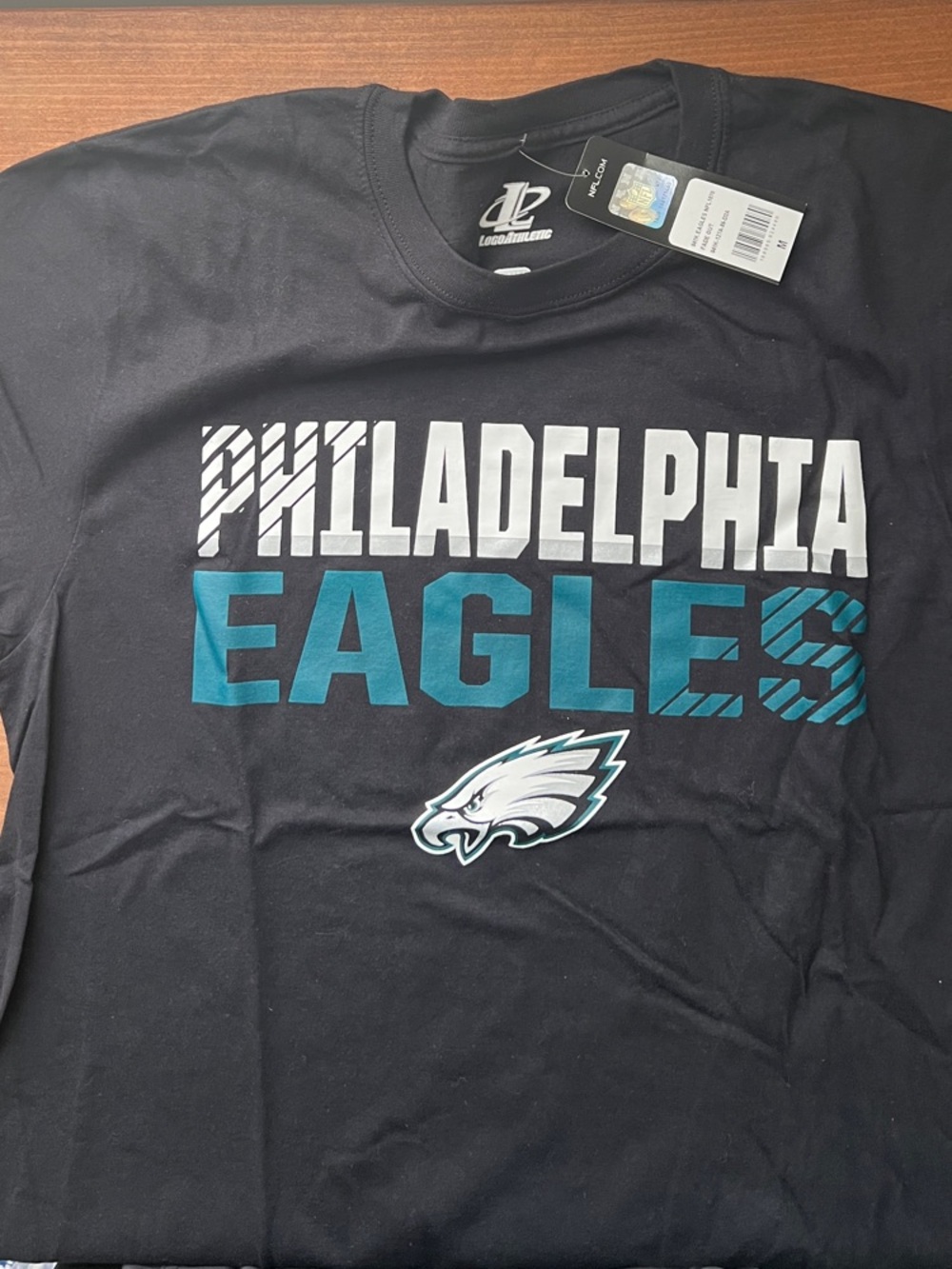 NFL Philadelphia Eagles Black Teal Graphic Tee